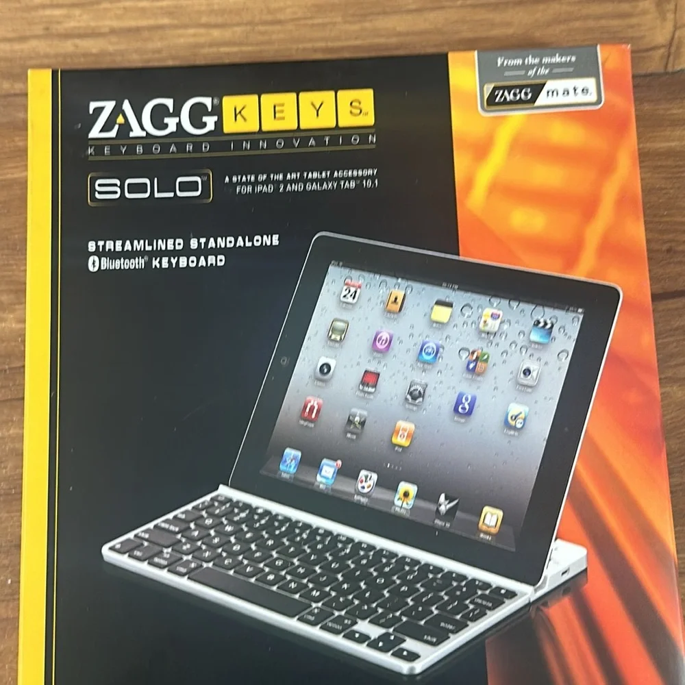 SOLO ZAGG KEYS STAND-ALONE iPAD 2 & GALAXY TAB 10.1 KEYBOARD NEW NEVER USED
